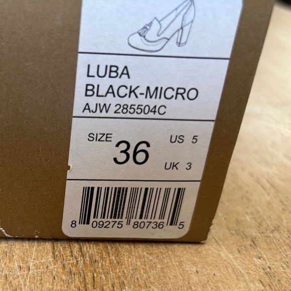 Chelsea Crew Luba Black Smoking Heels Sz 36/5 New - Picture 4 of 6